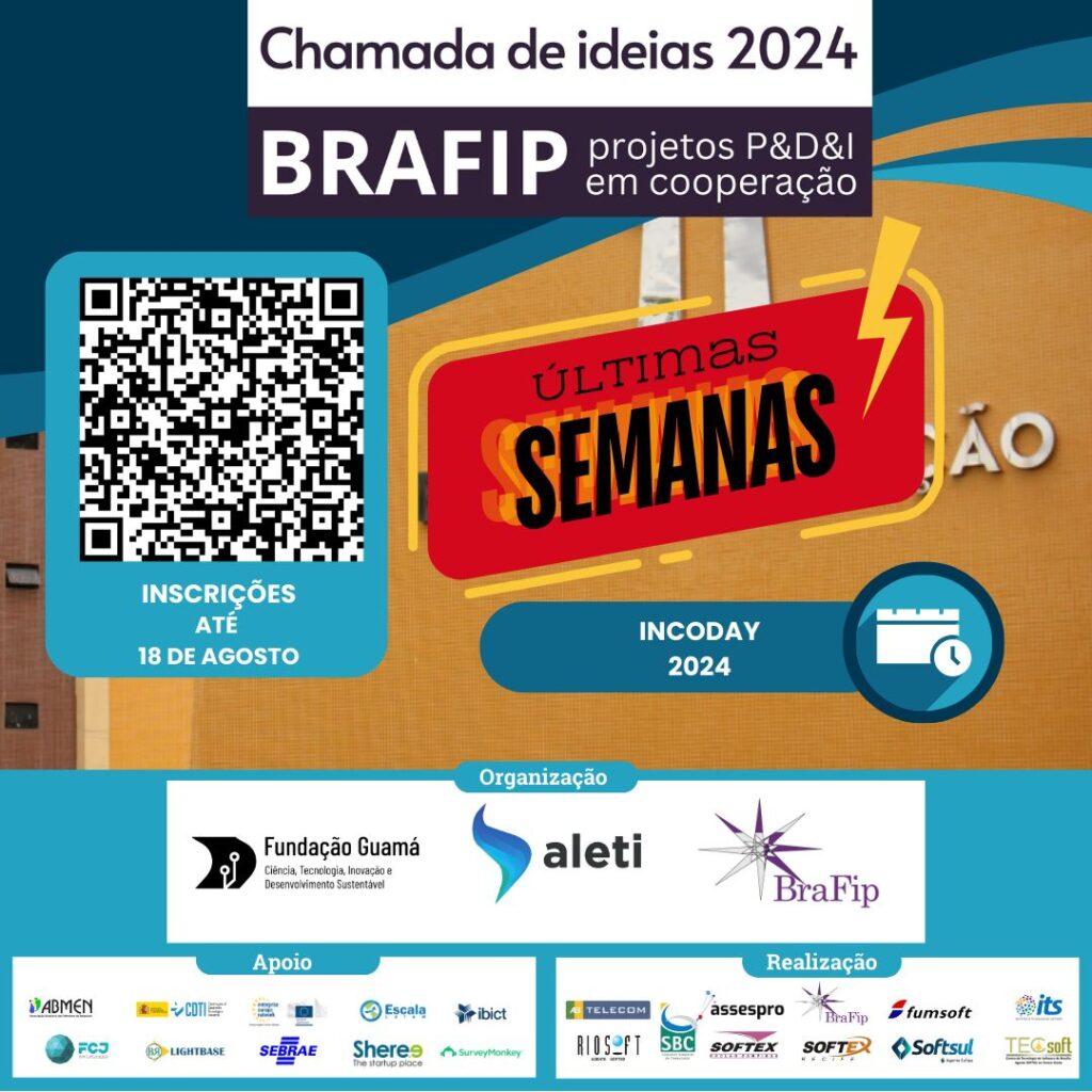 Últimas semanas da Chamada de Ideias ALETI - Brafip 2024!