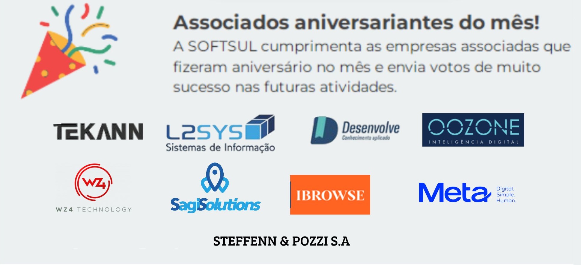 Aniversário de Empresas associadas no mês de outubro